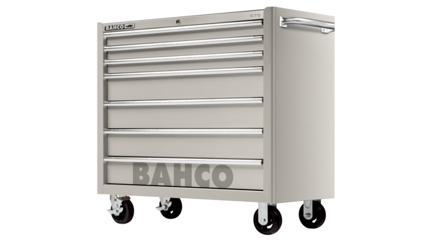 Bahco 7 drawer Stainless Steel Wheeled Tool Chest, 1200mm x 1260mm x 650mm