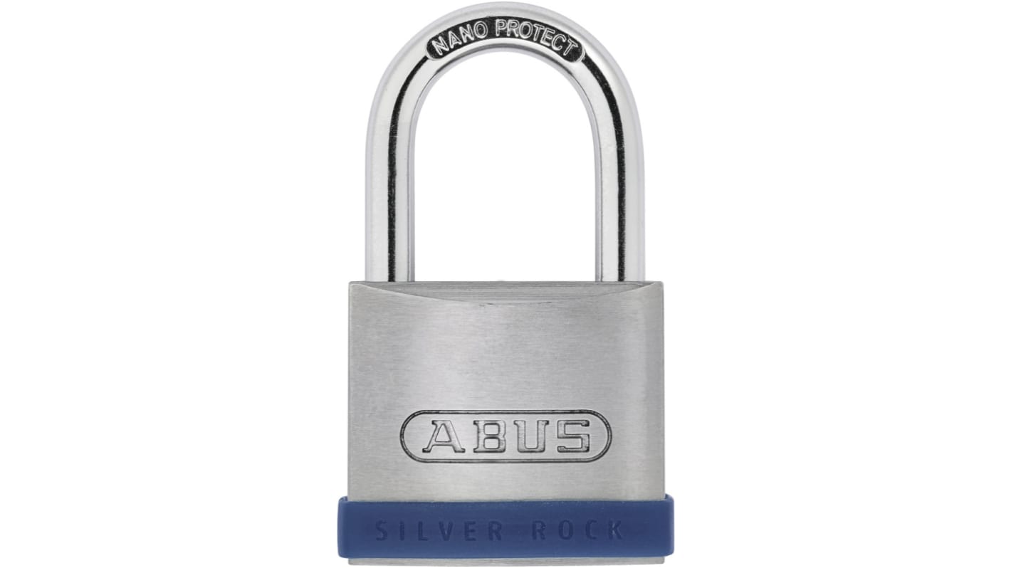 ABUS Key Weatherproof Steel Security Padlock, 7mm Shackle, 47mm Body