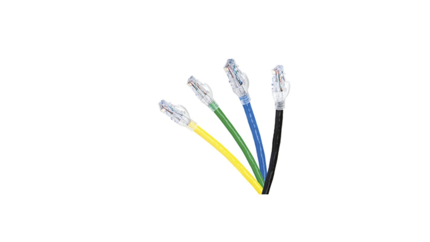 Belden Cat6 Male RJ45 to Male RJ45 Ethernet Cable, U/UTP, Blue LSZH Sheath, 2m, Low Smoke Zero Halogen (LSZH)