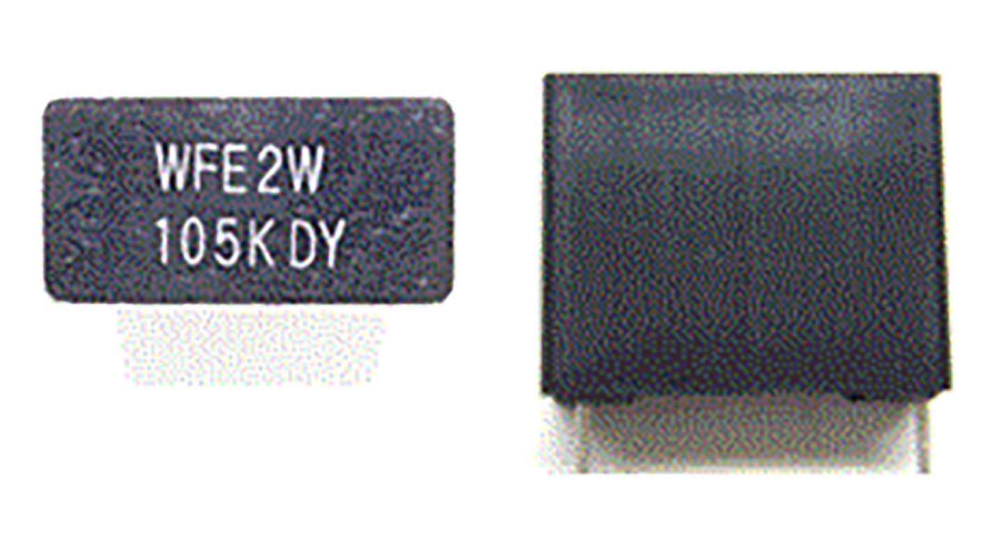 Condensador de película Panasonic, 470nF, ±10%, 600V dc, Montaje en orificio pasante