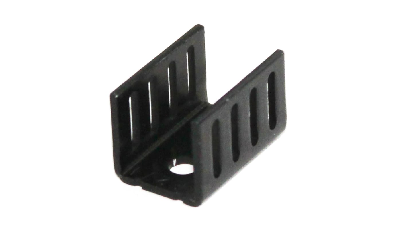 Disipador RS PRO de aluminio negro, 25 (Natural) °C/W, 7 (Forced) °C/W, dim. 19.1 x 13.2 x 12.7mm para TO-220
