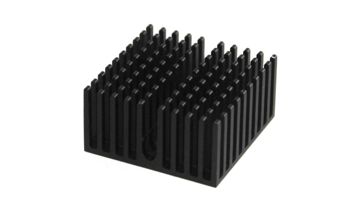 Heatsink, 1/2 Brick DC/DC Converter, 2.1 (Forced)°C/W, 61 x 57.9 x 11.4mm, Vertical