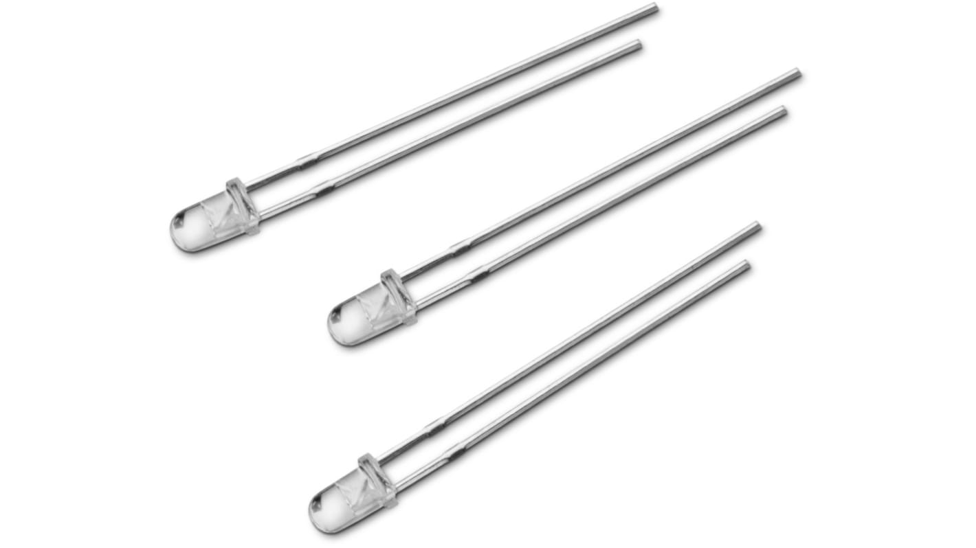 Wurth Elektronik WL-TIRW IR-Diode, 3 mm, 940nm, 30mW/sr, 2-Pin, THT