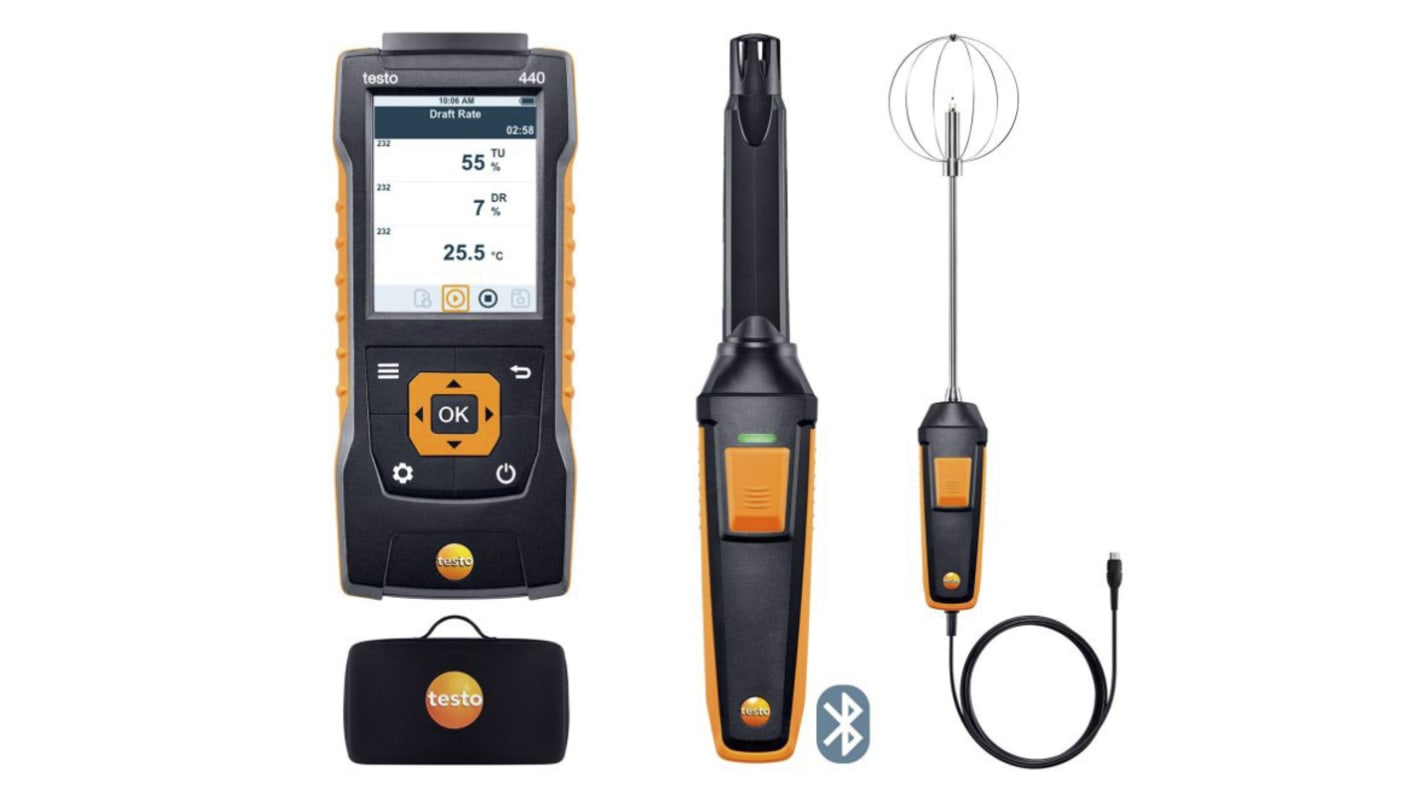 0563 4408 Testo 440 Indoor Comfort ComboKit with Bluetooth Data