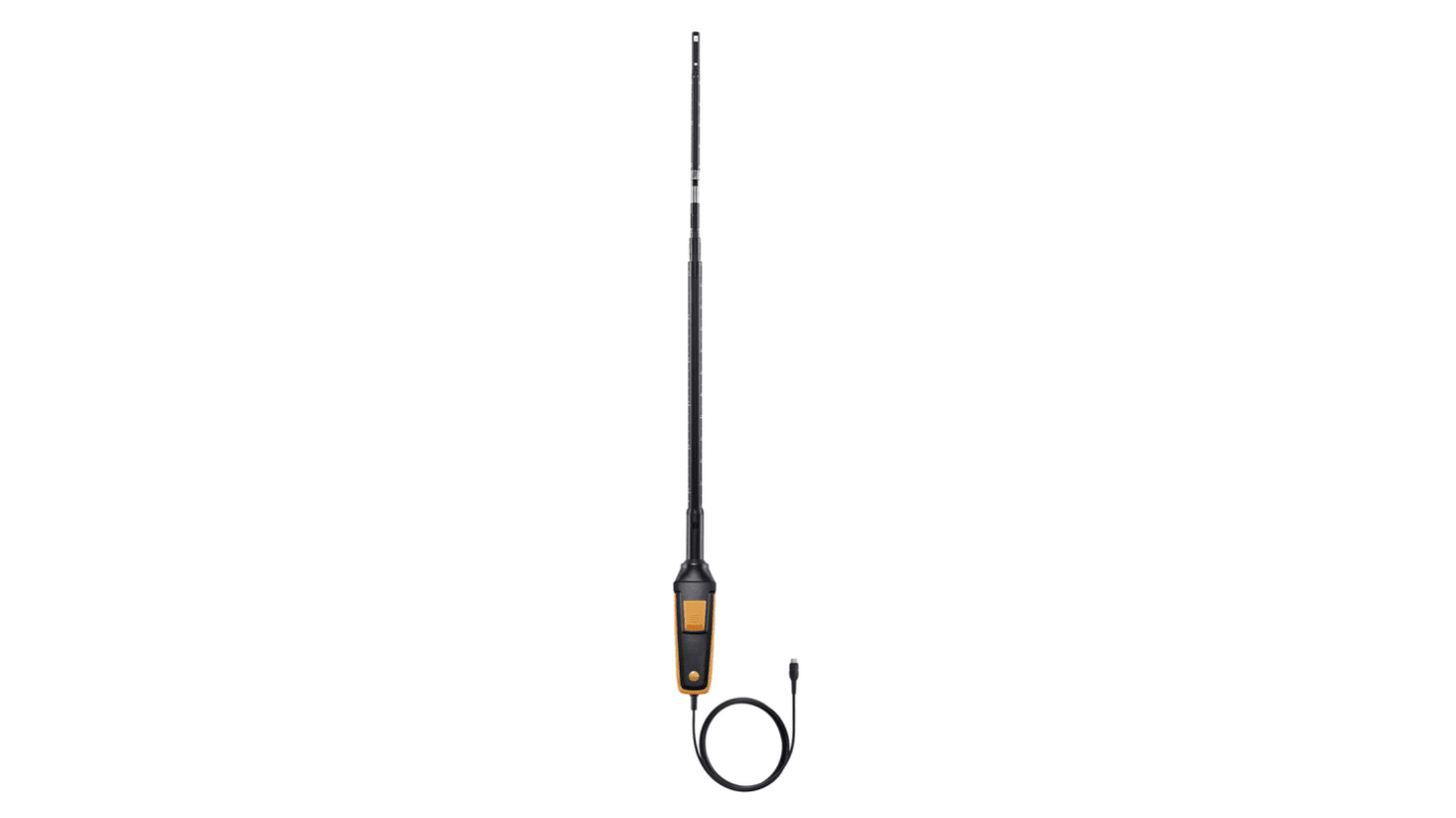 Testo Probe for Air Velocity, Humidity, Temperature, +70°C Max, 95%RH Max