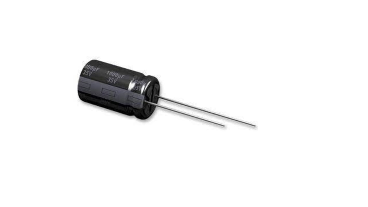 Panasonic 1000μF Aluminium Electrolytic Capacitor 35V dc, Radial, Through Hole - EEUFR1V102B