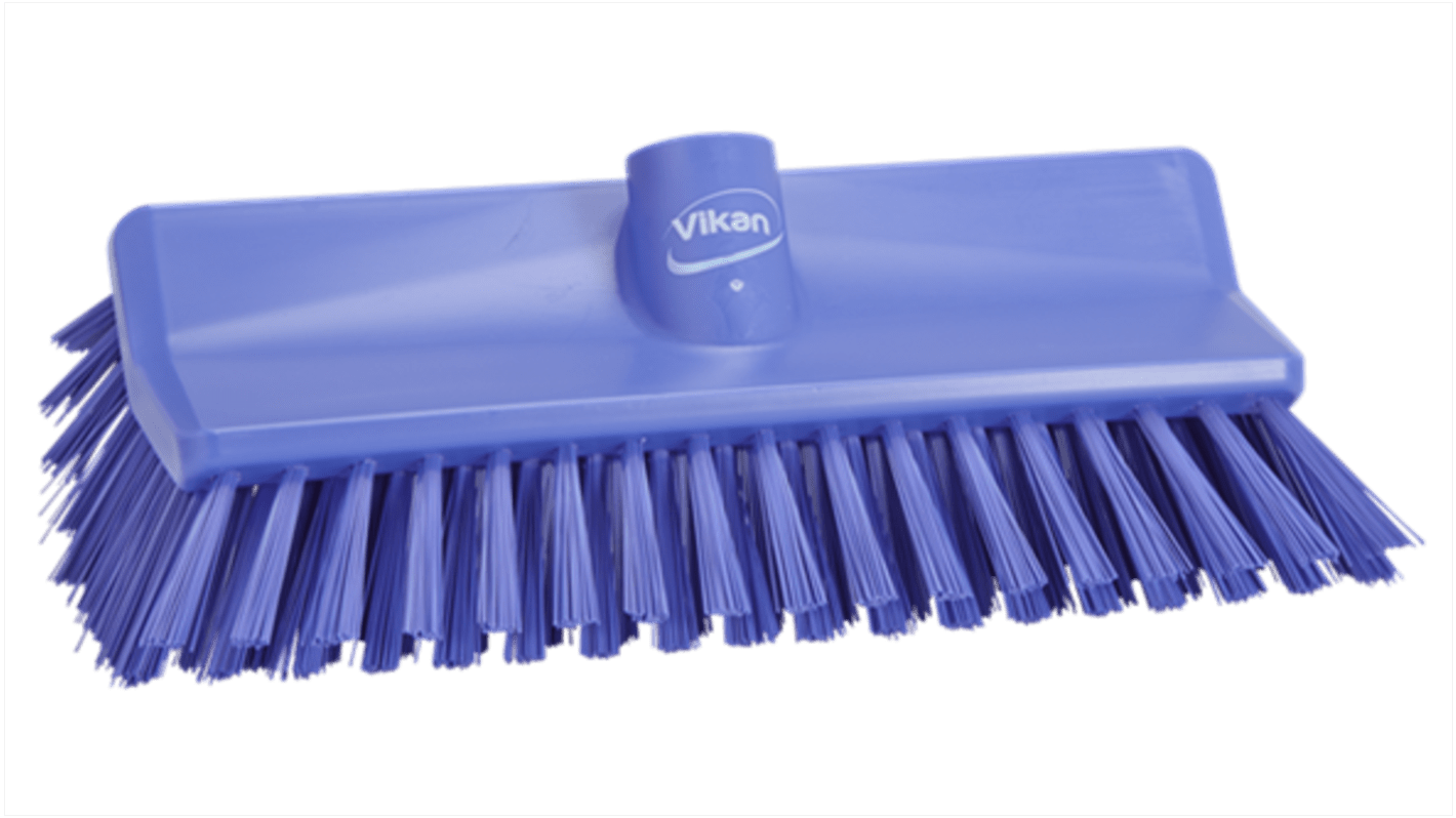 Vikan Medium Bristle Purple Scrubbing Brush, 41mm bristle length, Polyester bristle material