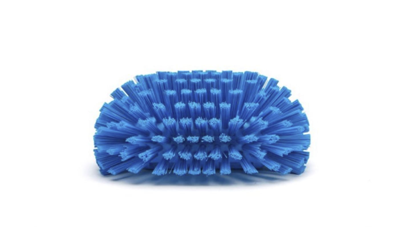 Vikan Hard Bristle Blue Scrubbing Brush, 40mm bristle length, Polyester bristle material