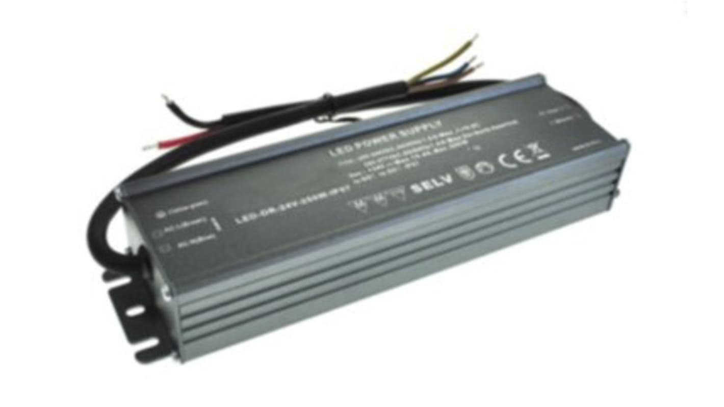 RS PRO LED Driver, 24V Output, 250W Output, 0 → 10.4A Output, Constant Voltage