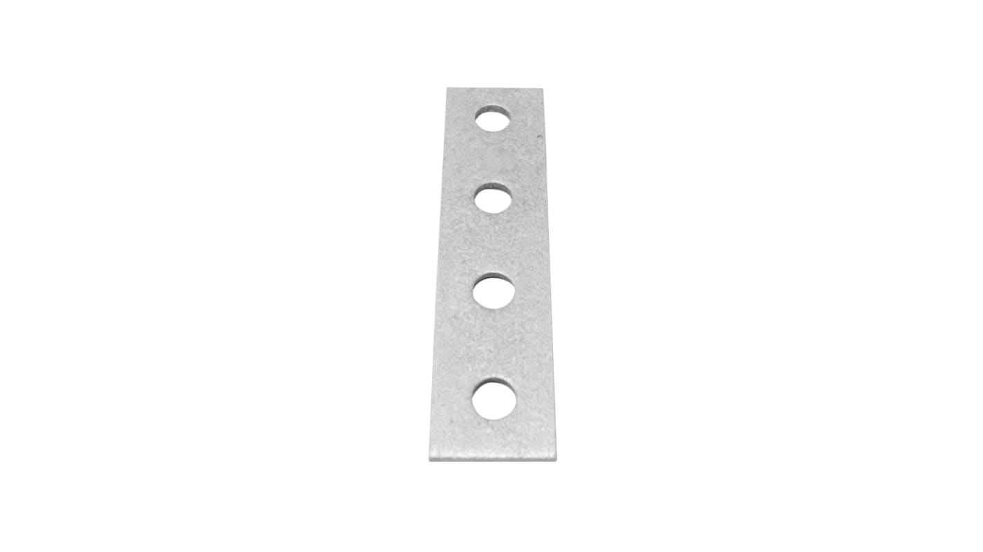 Hot Dipped Galvanised Rectangular Bracket 4 Hole, 14mm Holes, 40 x 168 x 5mm