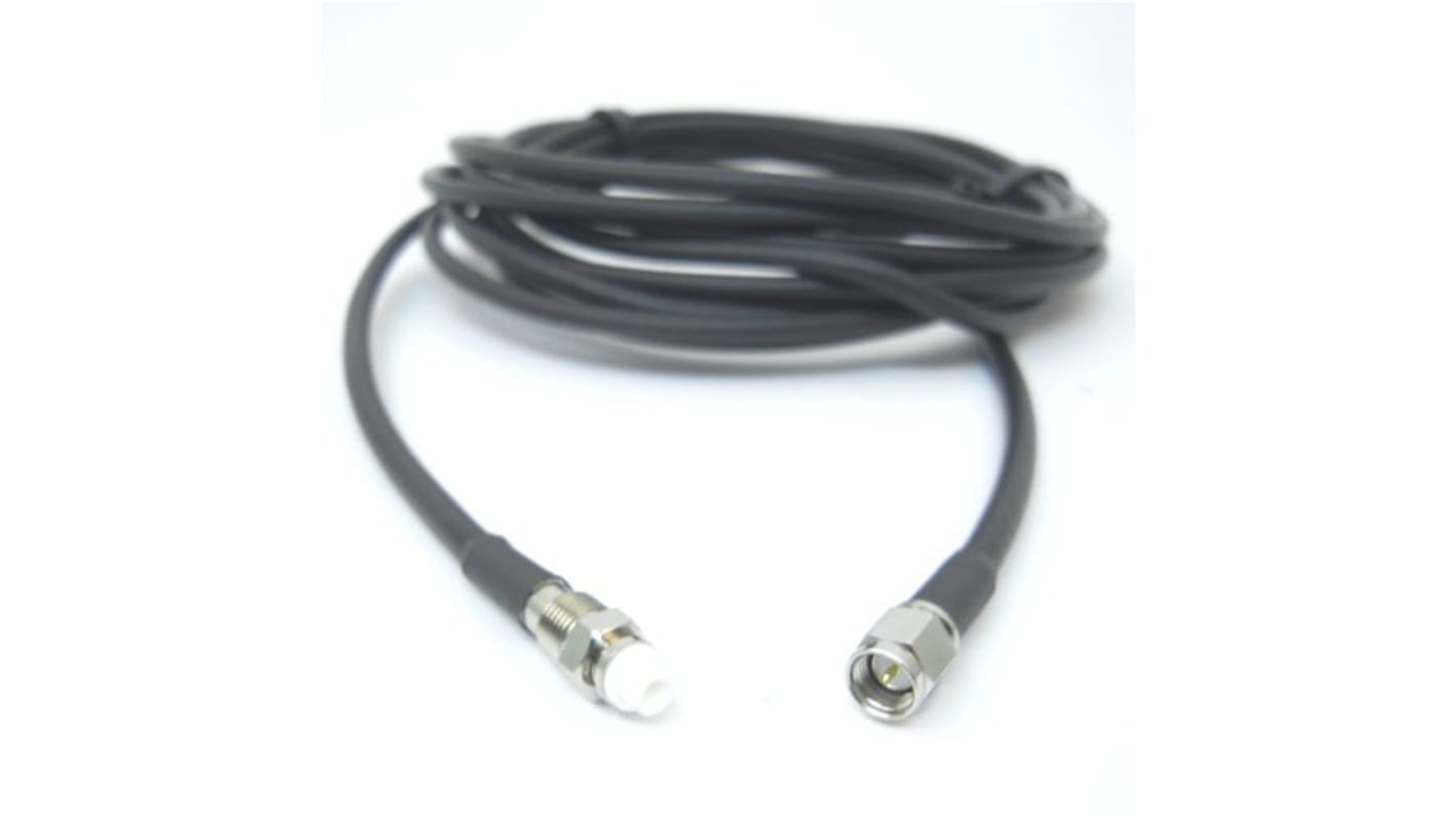 Câble coaxial Siretta ASM, RG58, SMA, / FME, 3m, Noir