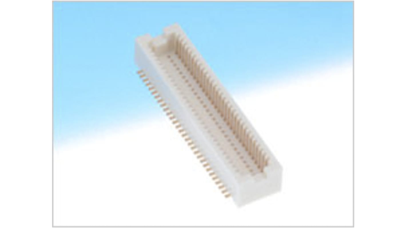 Hirose DF12 Series Straight Surface Mount PCB Header, 32 Contact(s), 0.5mm Pitch, 2 Row(s), Shrouded