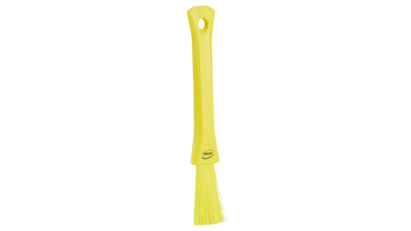 Vikan Soft Bristle Yellow Scrubbing Brush, 57mm bristle length, Polyester bristle material