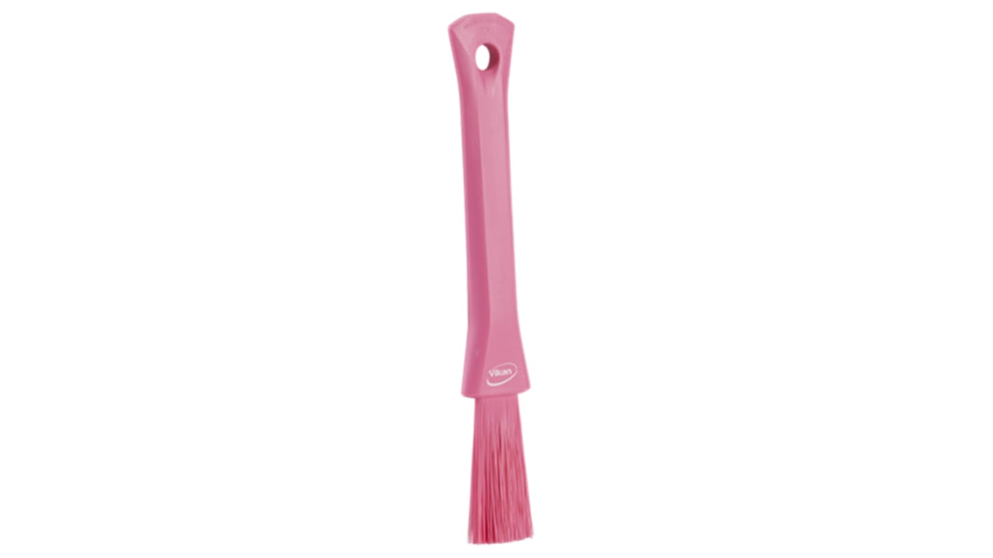 Vikan Soft Bristle Pink Scrubbing Brush, 57mm bristle length, Polyester bristle material