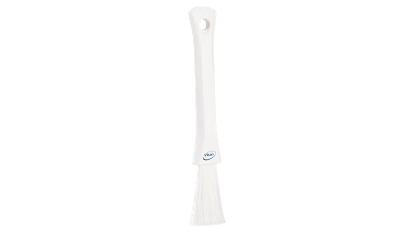 Vikan Soft Bristle White Scrubbing Brush, 57mm bristle length, Polyester bristle material