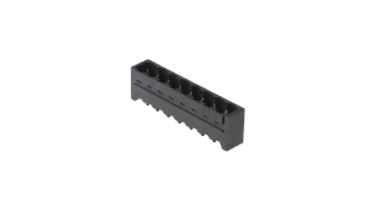 Borne para PCB Macho Ángulo recto Weidmuller de 6 vías , paso 5.08mm, 18.5A, de color Negro, montaje Montaje en