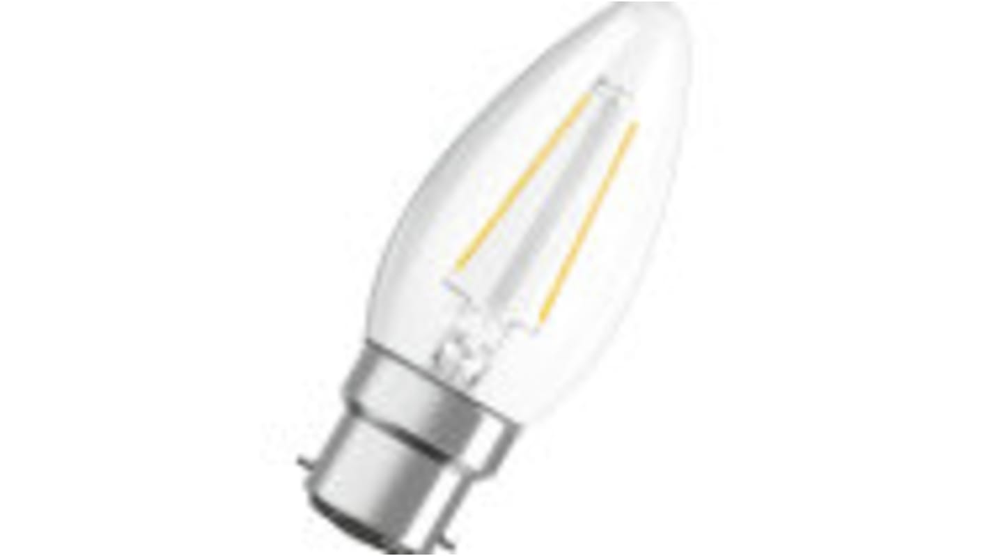 Osram, LED-Lampe, Minikerze, , 4 W / 230V, 470 lm, B22 Sockel, 2700K warmweiß