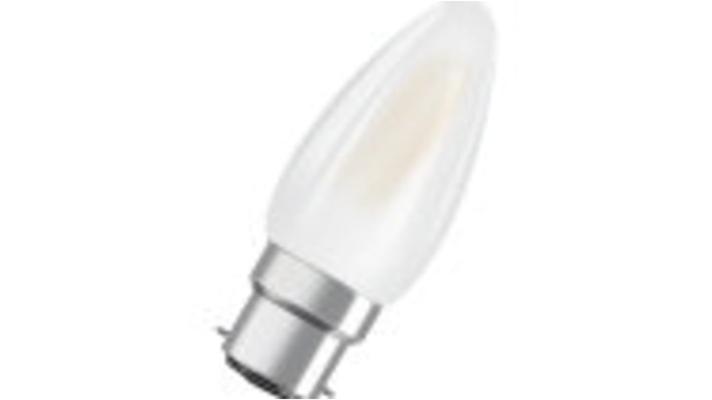 Osram, LED-Lampe, Minikerze, 4 W / 230V, 470 lm, B22 Sockel, 2700K warmweiß