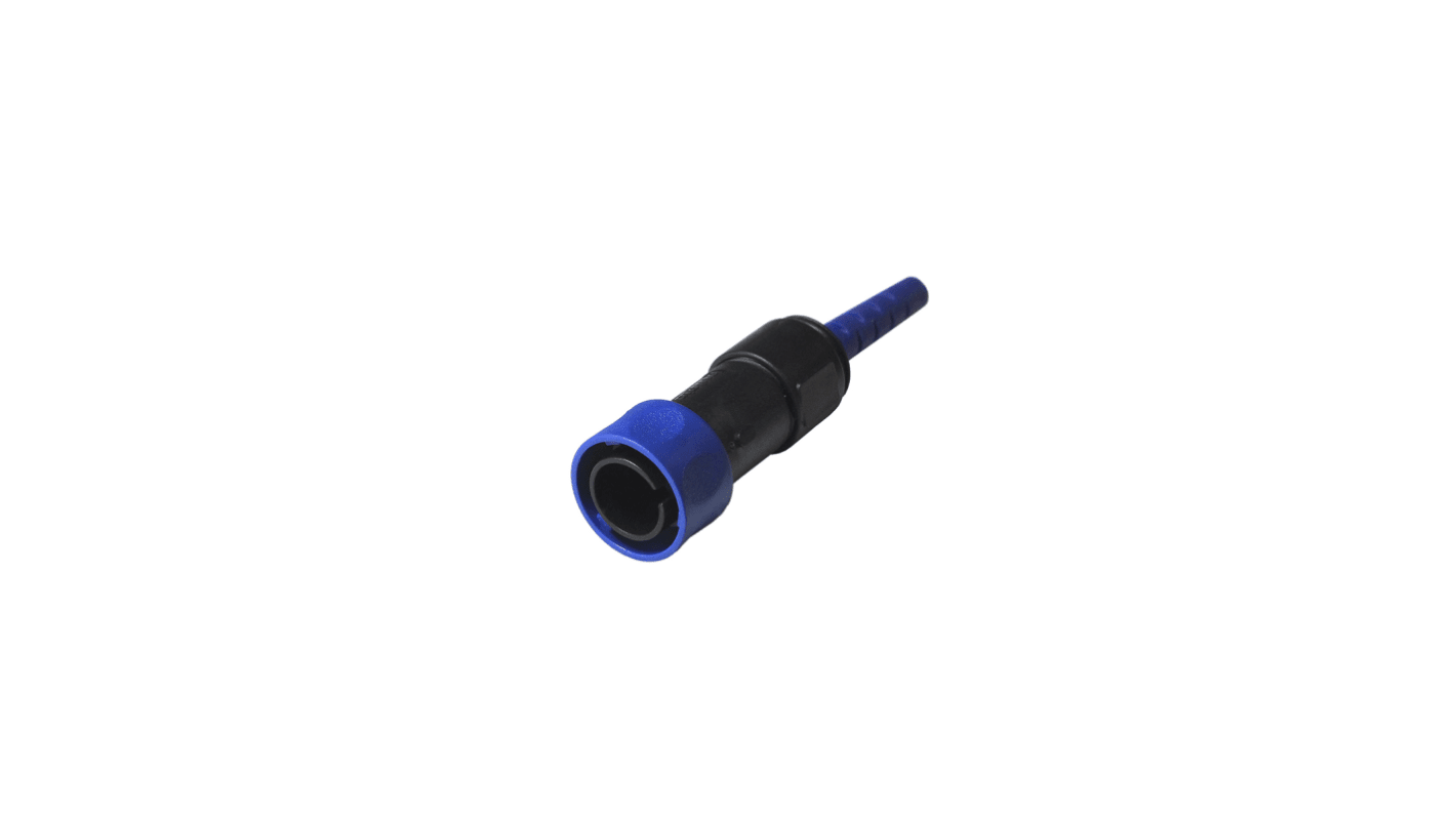 Conector de fibra óptica LC Bulgin serie 4000, de color Negro, Símplex