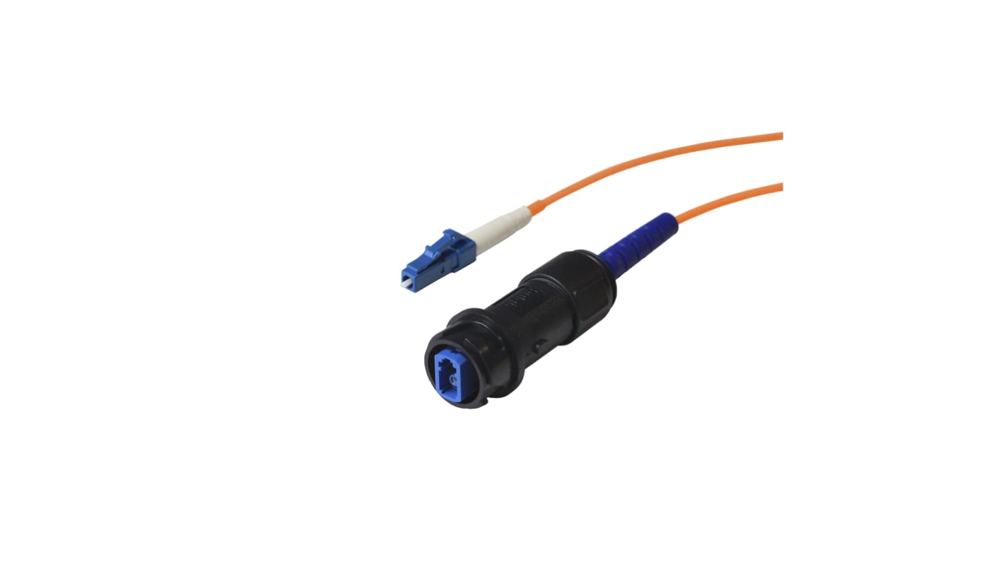 Bulgin LWL-Kabel 10m OM1 Orange 62.5/125μm 4000