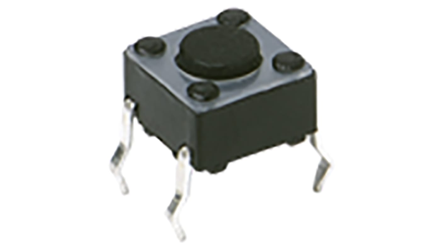 C & K IP40 Top Tactile Switch, SPST 50 mA 1.05mm Through Hole