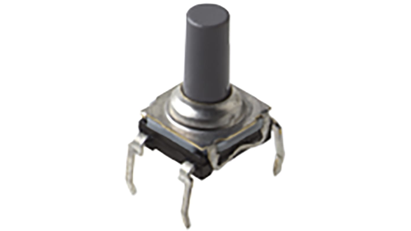 IP60 Side Tactile Switch, SPST 10 mA 11.1mm Through Hole