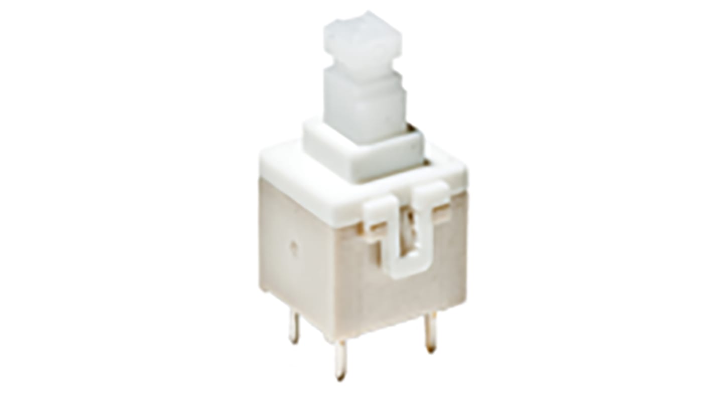 Plunger Tactile Switch, DPST 100 mA Through Hole