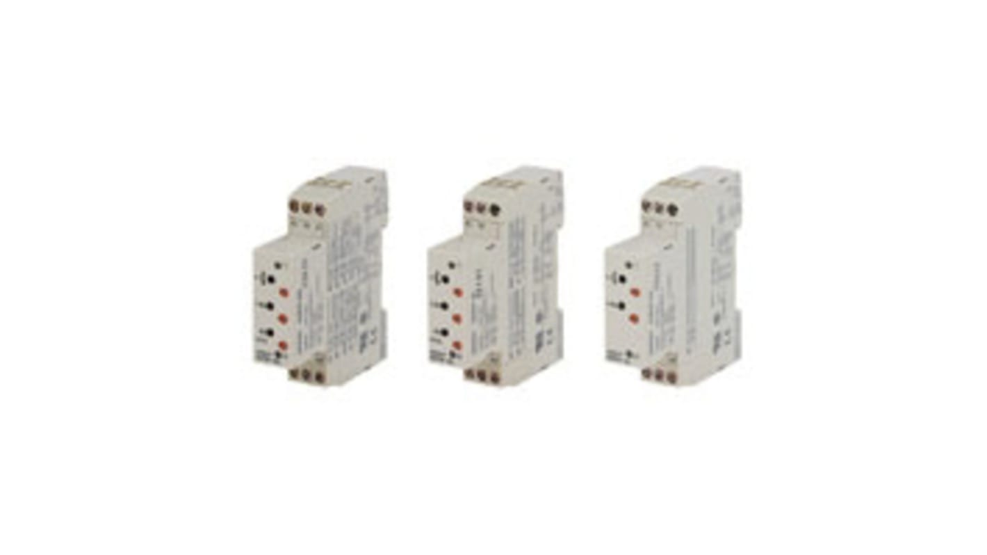 Omron H3DS Series DIN Rail Mount Timer Relay, 24 → 230V ac/dc, 0.1 s → 120h