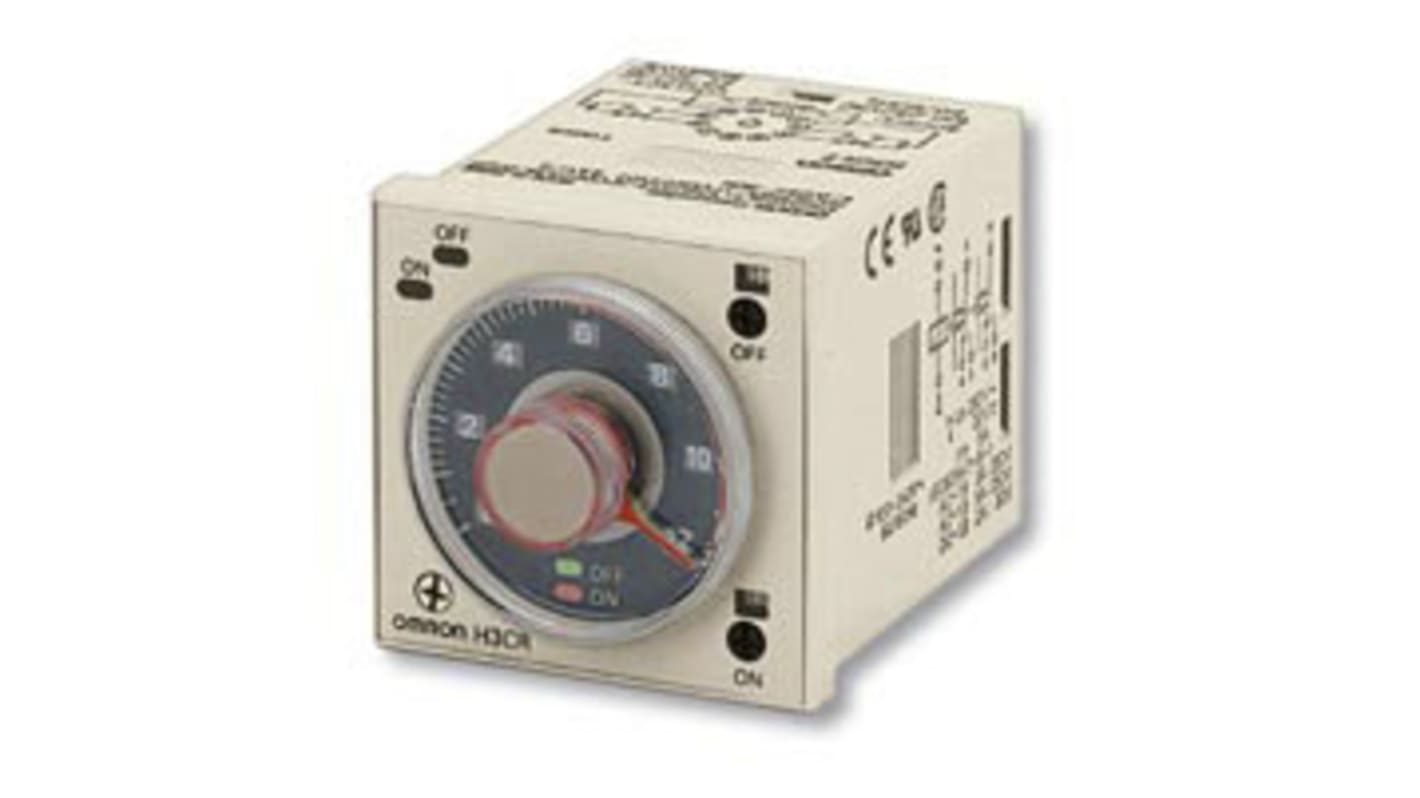 Omron H3CR Series DIN Rail Mount Timer Relay, 100 → 125 V dc, 100 → 240V ac, 2-Contact, 0.05 s →