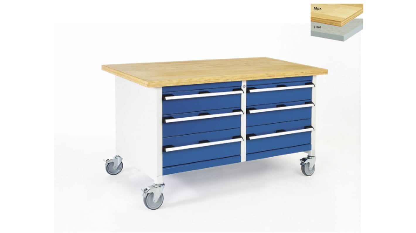 Bott Portable Steel Workbench, 300kg Max Load, 840mm x 1500mm x 750mm