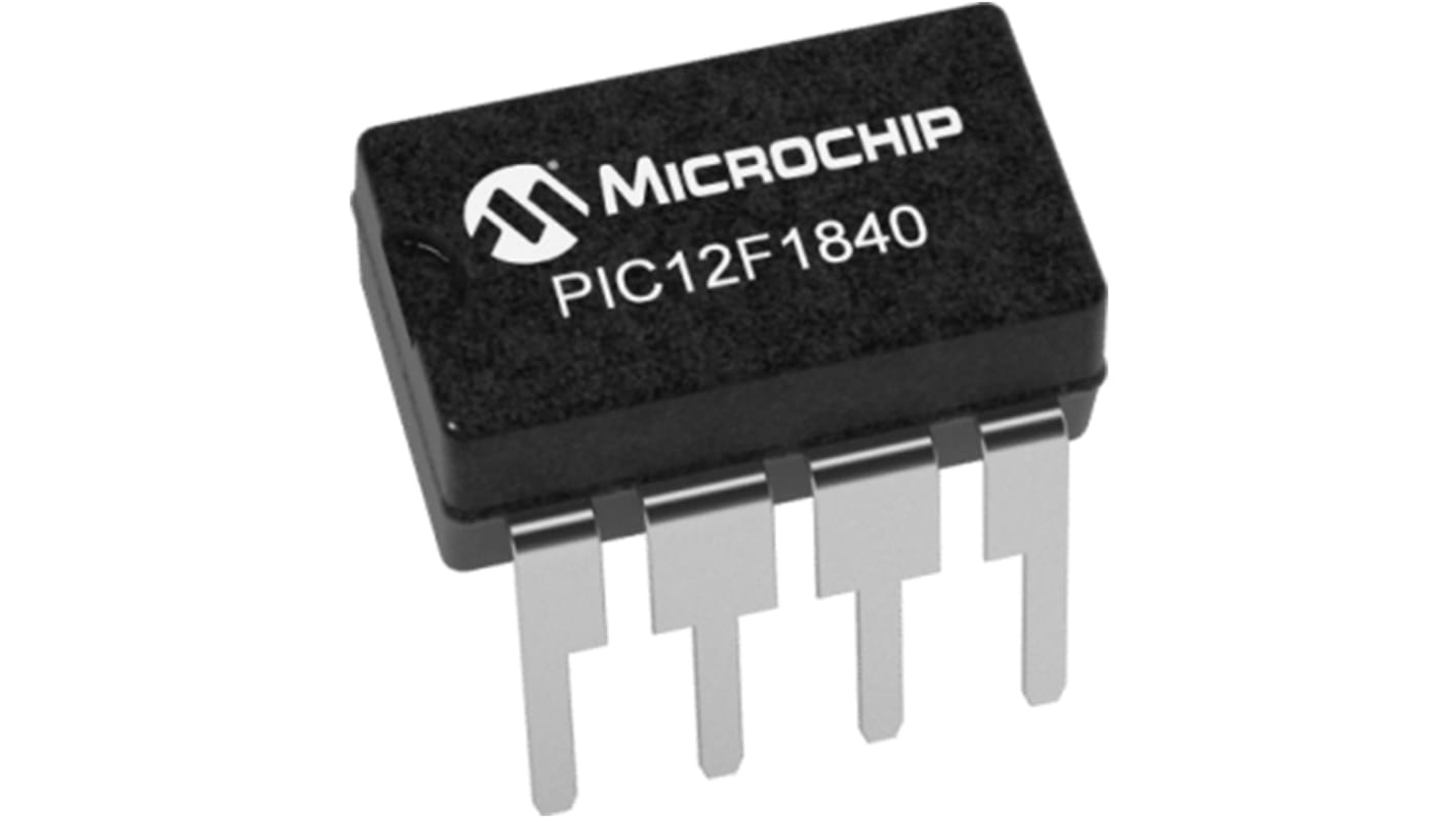 Microchip PIC12LF1840-I/MF, 8bit Microcontroller, PIC16C, 32MHz, 2 kwords Flash, 8-Pin DFN