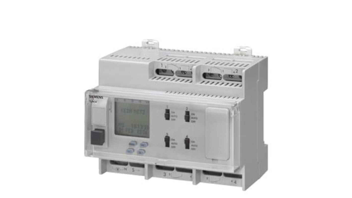 4 Channel Digital DIN Rail Time Switch, 24 V