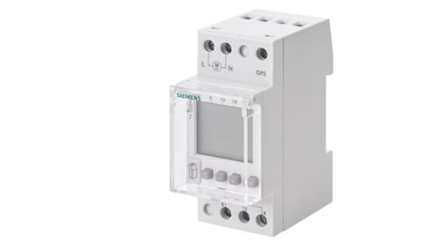 Siemens Digital DIN Rail Time Switch 230 V, 1-Channel