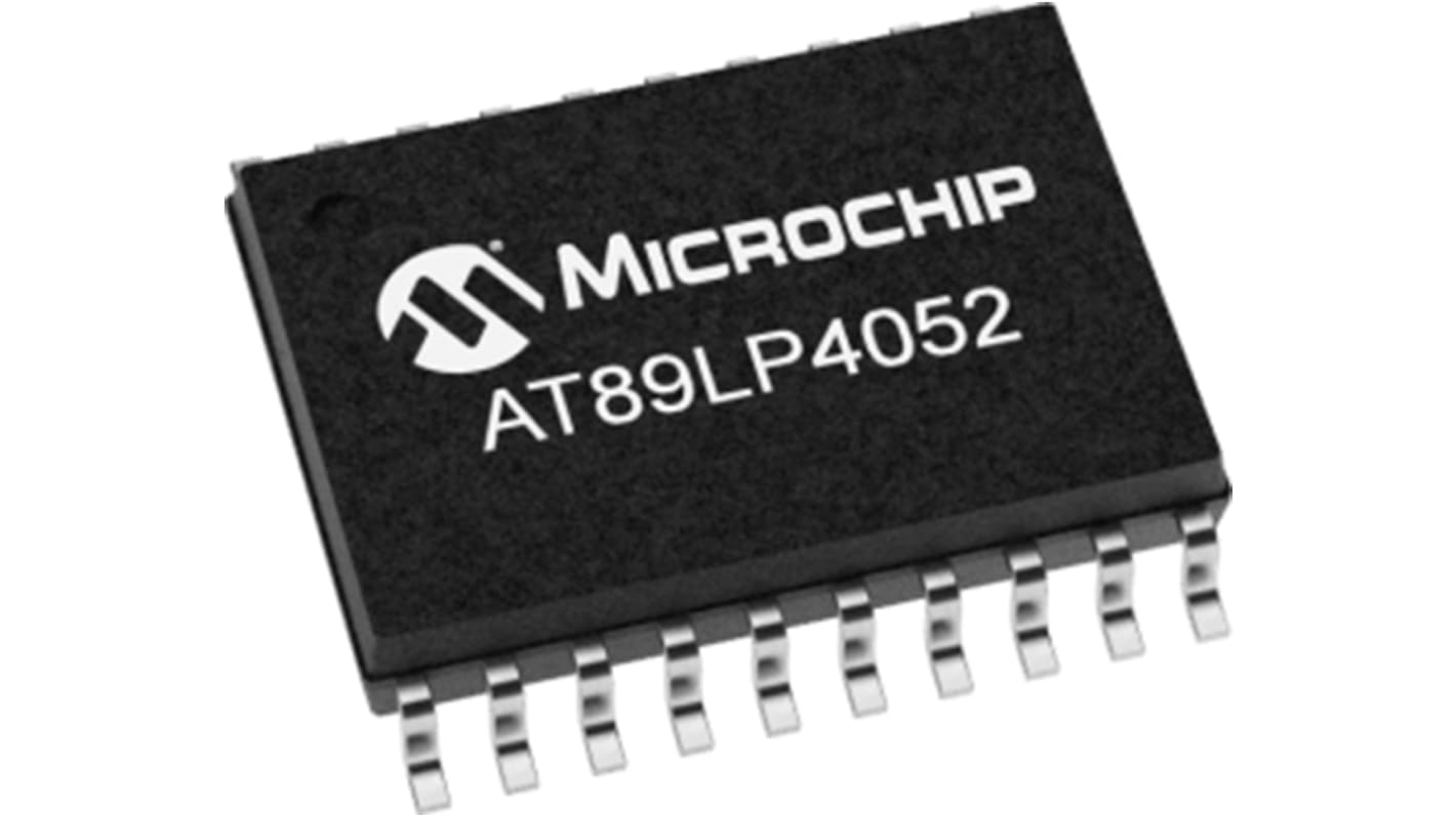 Microchip AT89LP4052-20SU, 8bit 8051 Microcontroller, AT89LP, 20MHz, 2 kB Flash, 20-Pin SOIC