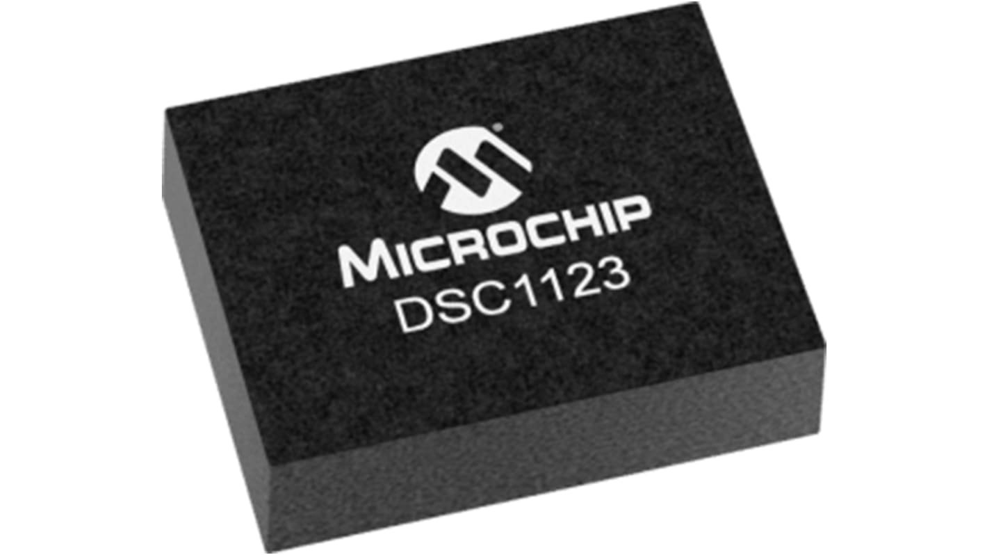 Microchip 156.25MHz MEMS Oscillator, 6-Pin VDFN, ±25ppm, DSC1123CI2-156.2500