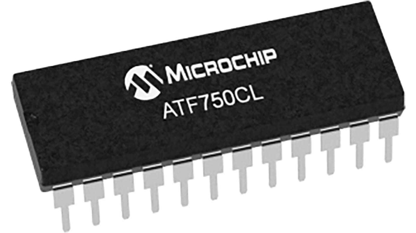 Microchip ATF750CL-15PU, CPLD ATF750CL EEPROM 10 Cells, 22 I/O, 15ns, ISP, 24-Pin PDIP