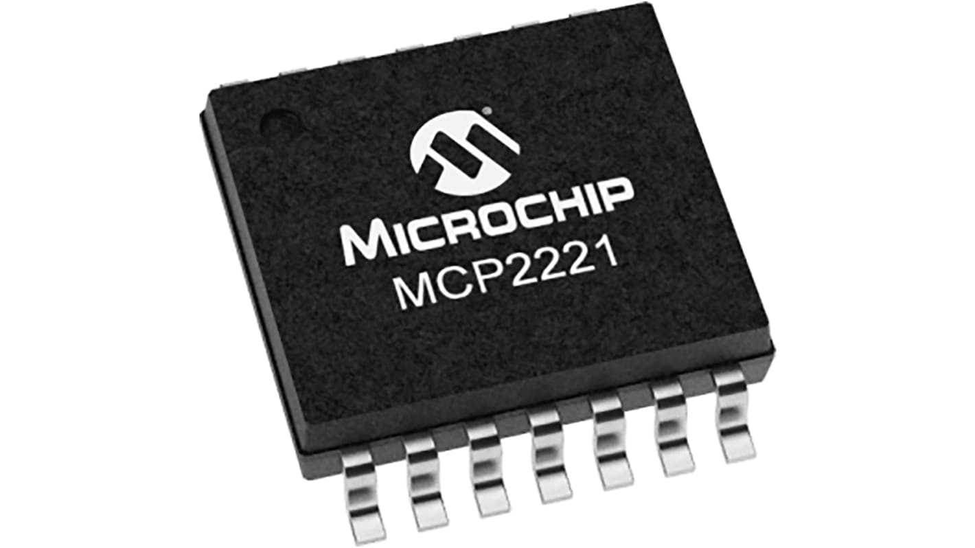 AEC-Q100 Controlador USB Microchip MCP2221A-I/ST, 14 pines, TSSOP, 12Mbps, I2C, UART