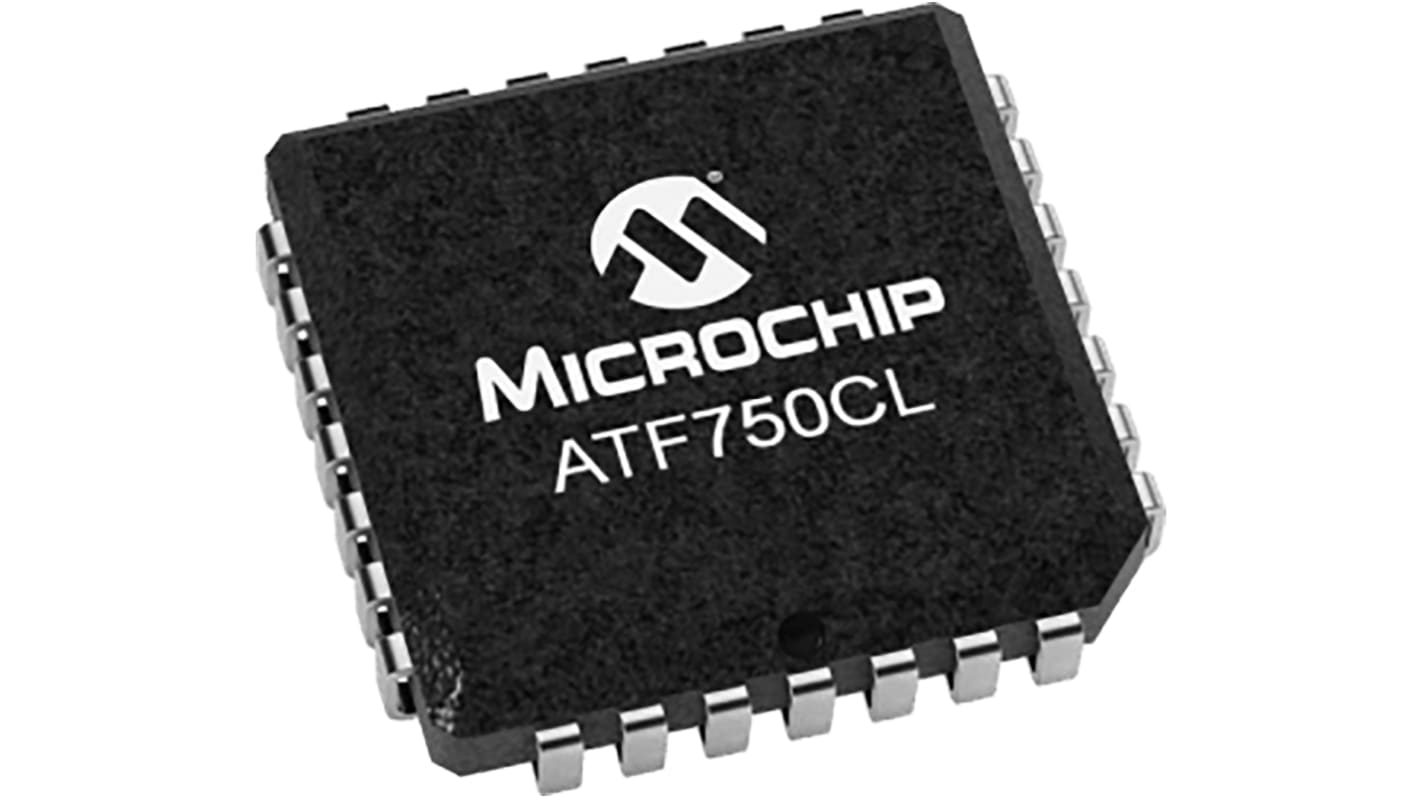 Microchip ATF750CL コンプレックスプログラマブルロジックデバイスCPLD, 10マクロセル, I/O 22本, 28-Pin PLCC