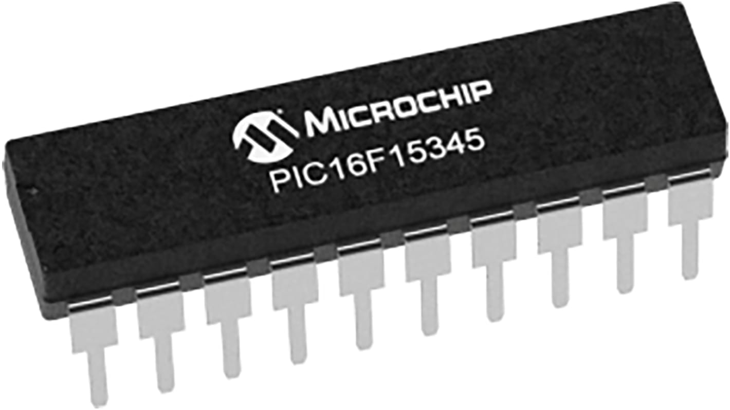 Microchip PIC16F15345-I/P, 8bit PIC Microcontroller, PIC16F, 32MHz, 14 kB Flash, 20-Pin PDIP