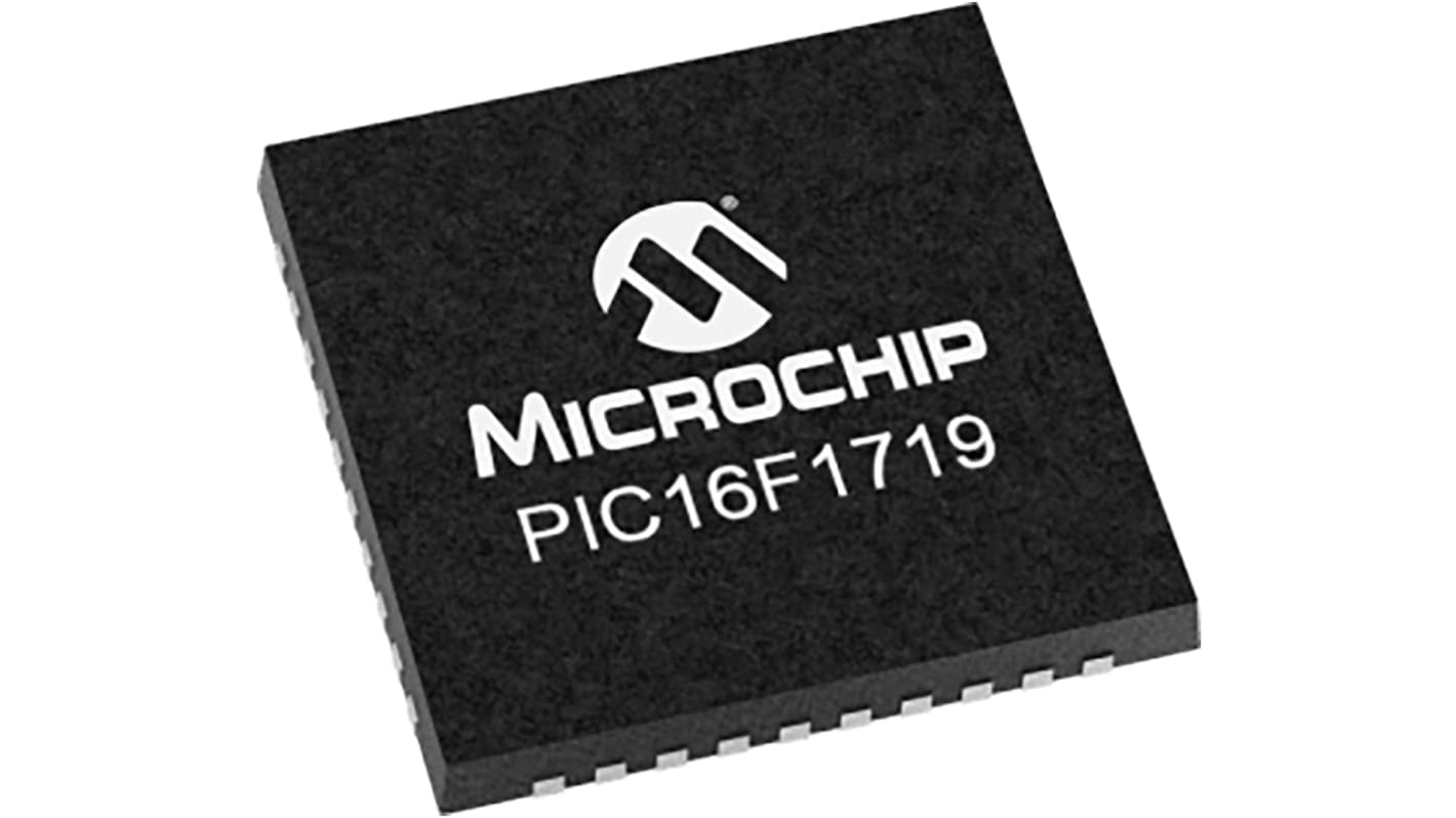 Microchip PIC16F1719-I/MV, 8bit PIC Microcontroller, PIC16F, 32MHz, 28 kB Flash, 40-Pin UQFN