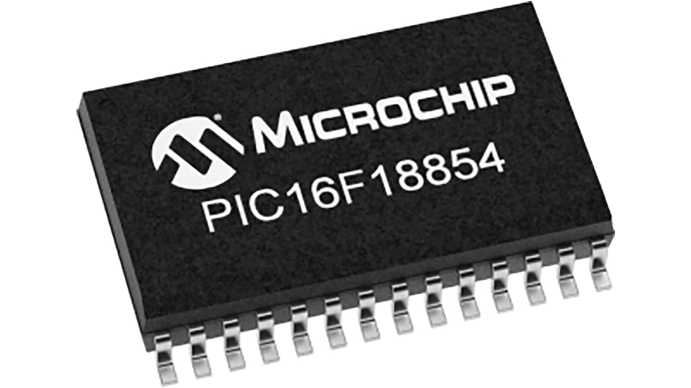 Microcontrôleur, 8bit, 512 B RAM, 7 kB, 32MHz, SOIC 28, série PIC16F