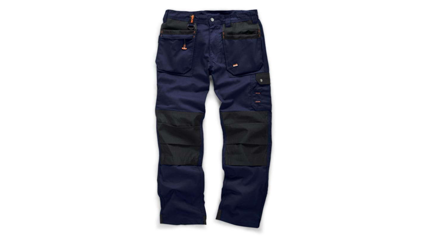 Pantalones de trabajo para Hombre, pierna 32plg, Azul marino, Tela 30plg 76cm