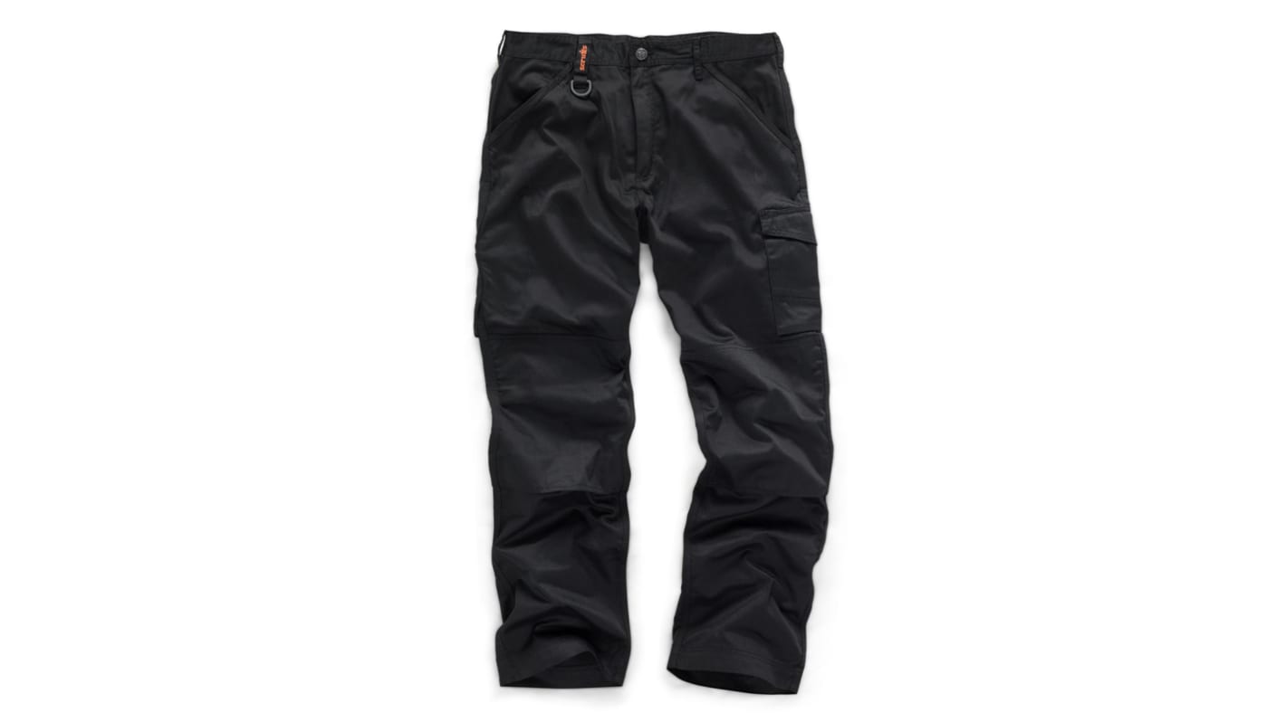 Scruffs Black Men's Fabric Work Trousers 40in, 100cm Waist