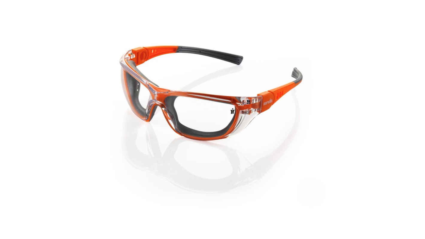 Scruffs Falcon Safety Anti-Mist UV Safety Glasses, Clear, Vented