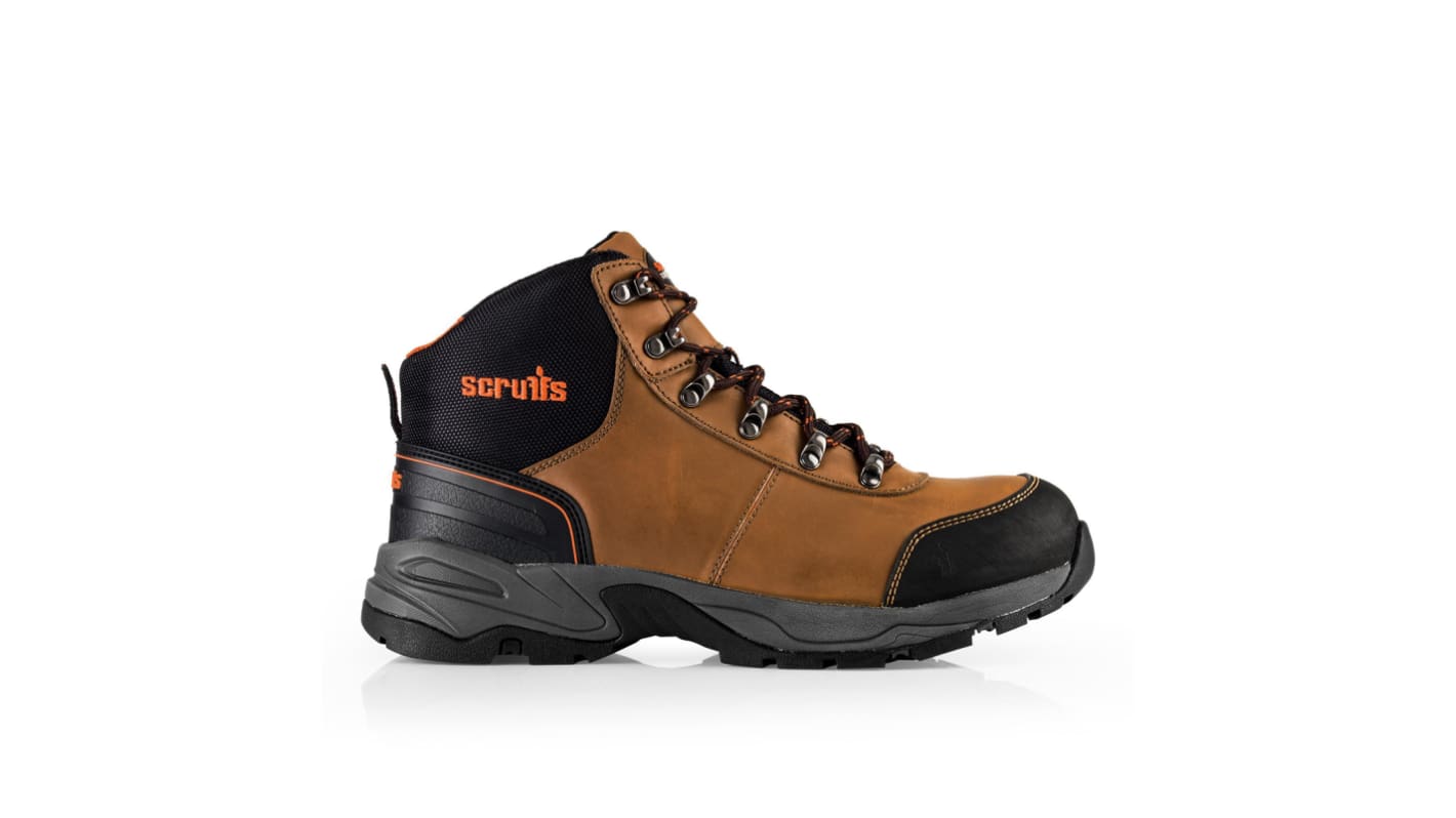 Scruffs Assault Brown Steel Toe Capped Safety Boots, UK 7, EU 41