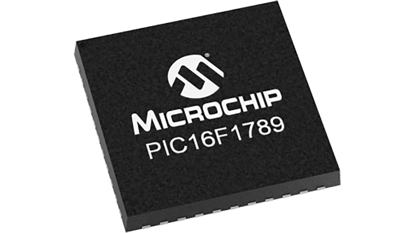 Microchip PIC16F1789-I/ML, 8bit PIC Microcontroller, PIC16F, 32MHz, 28 kB Flash, 44-Pin QFN