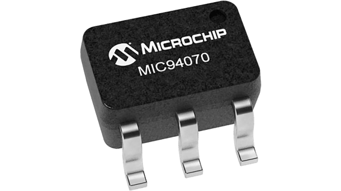 Microchip MIC94070YC6-TR 1 csatornás Teljesítménykapcsoló IC, Terhelés, 6-pin, SC-70