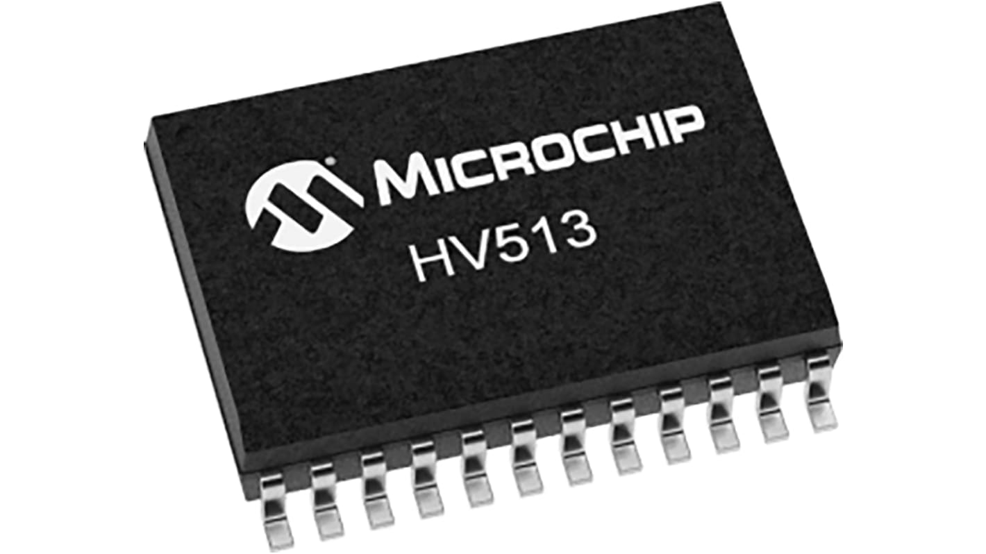 Registro de desplazamiento HV513K7-G, CMOS, 8 bits Convertidor de serie a paralelo 32 pines WQFN 10