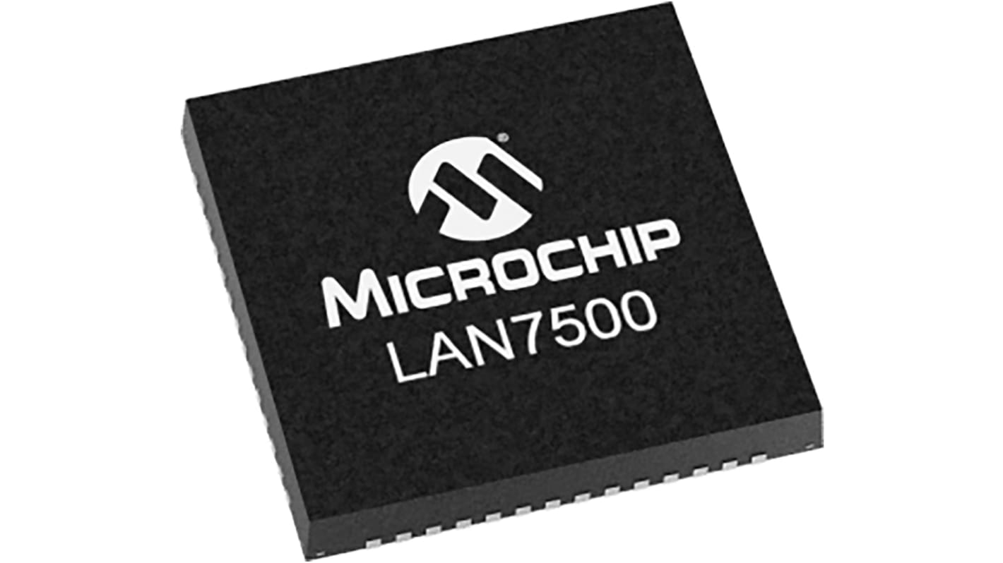 Microchip 1000 BaseT, 100 BaseTX, 10 BaseT USB auf Ethernet Controller, USB 1000 BaseT, 100 BaseTX, 10 BaseT