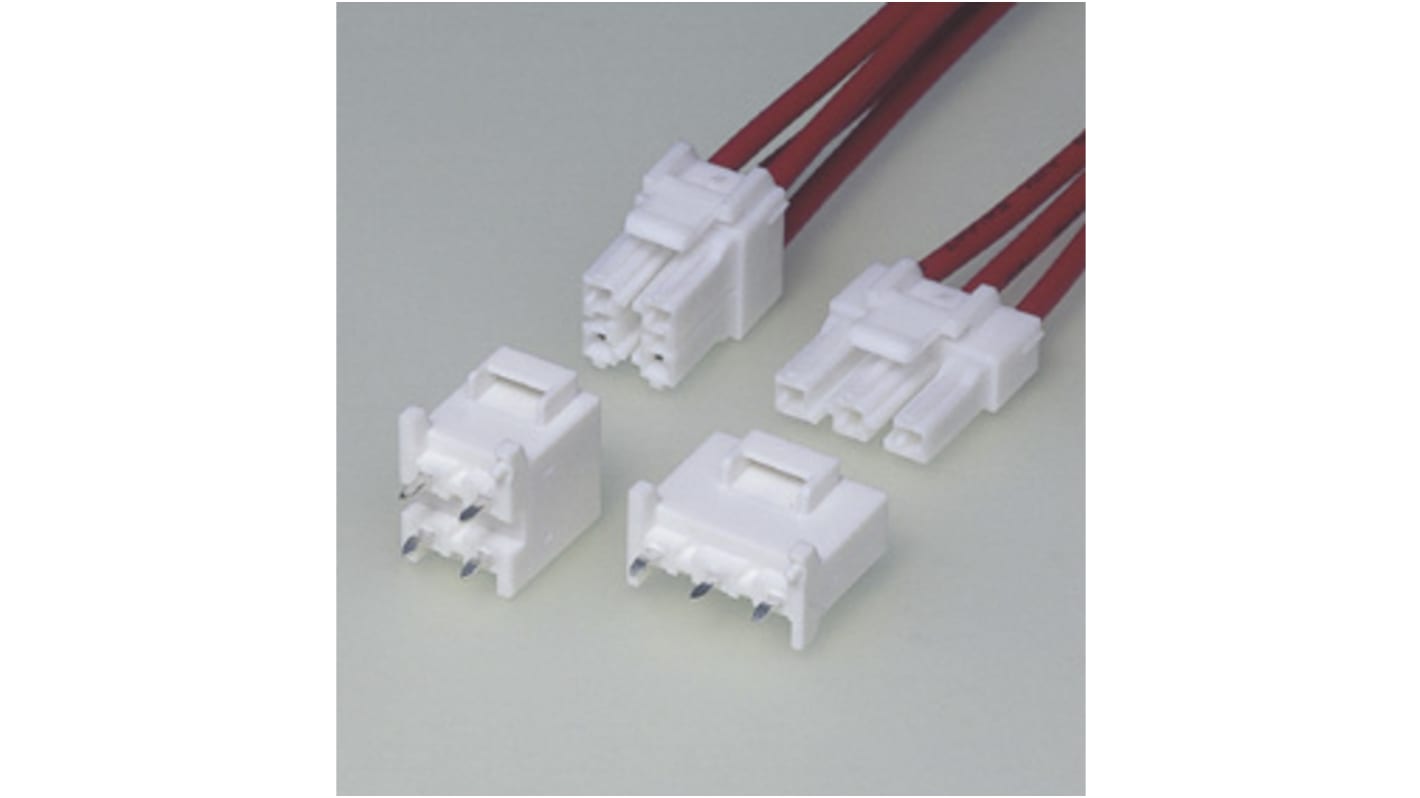 Conector macho para PCB JST serie VYH de 4 vías, 2 filas, paso 6.5mm, para crimpar, Montaje en PCB